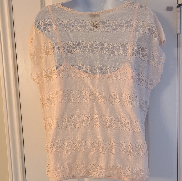 Eyelash Couture Sparkling Lace Top - Picture 8 of 11